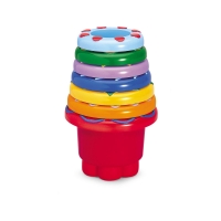 Rainbow stacking cups clearance