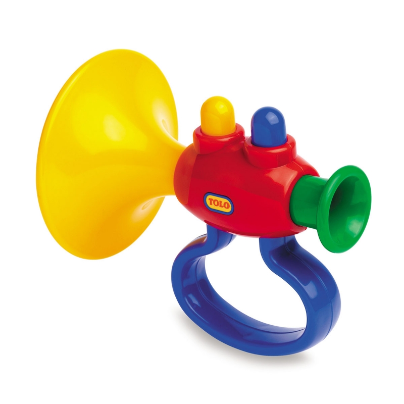 Yellow toy trumpet hotsell